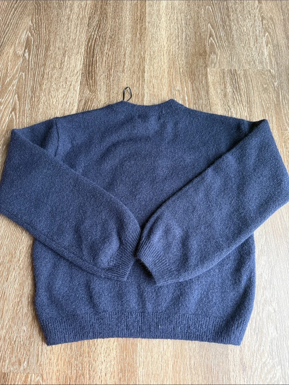 H&M Kids Navy Teddy Bear Crewneck Sweater